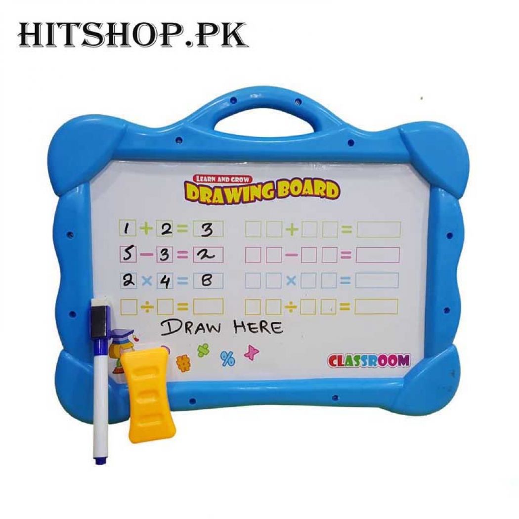 Blue Magical Drawing Board With Magnetic Figures Plus Draw And Erase